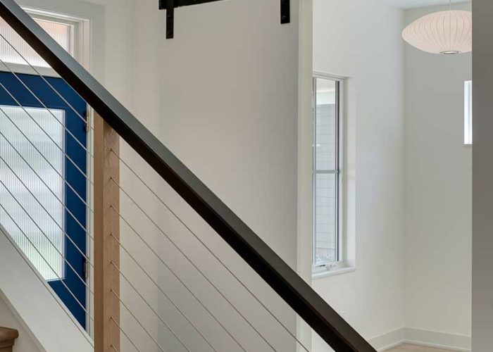 Sliding barn house inspired door