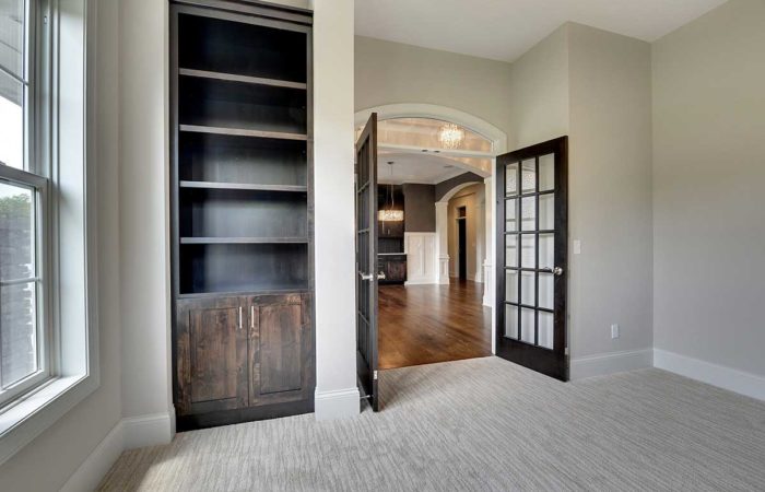 Office space with french door