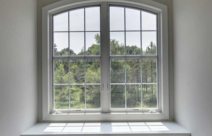 Cozy nook with large bay window