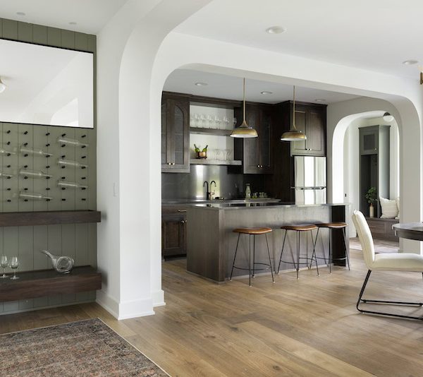Custom Bar with Earth Tone Accents Found In Gonyea Custom Homes of Minnesota