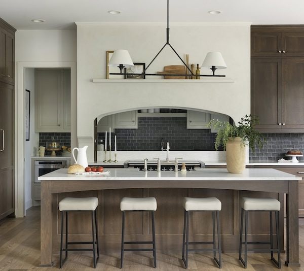 Kitchen With Wide Plank Engineered Hardwood Flooring