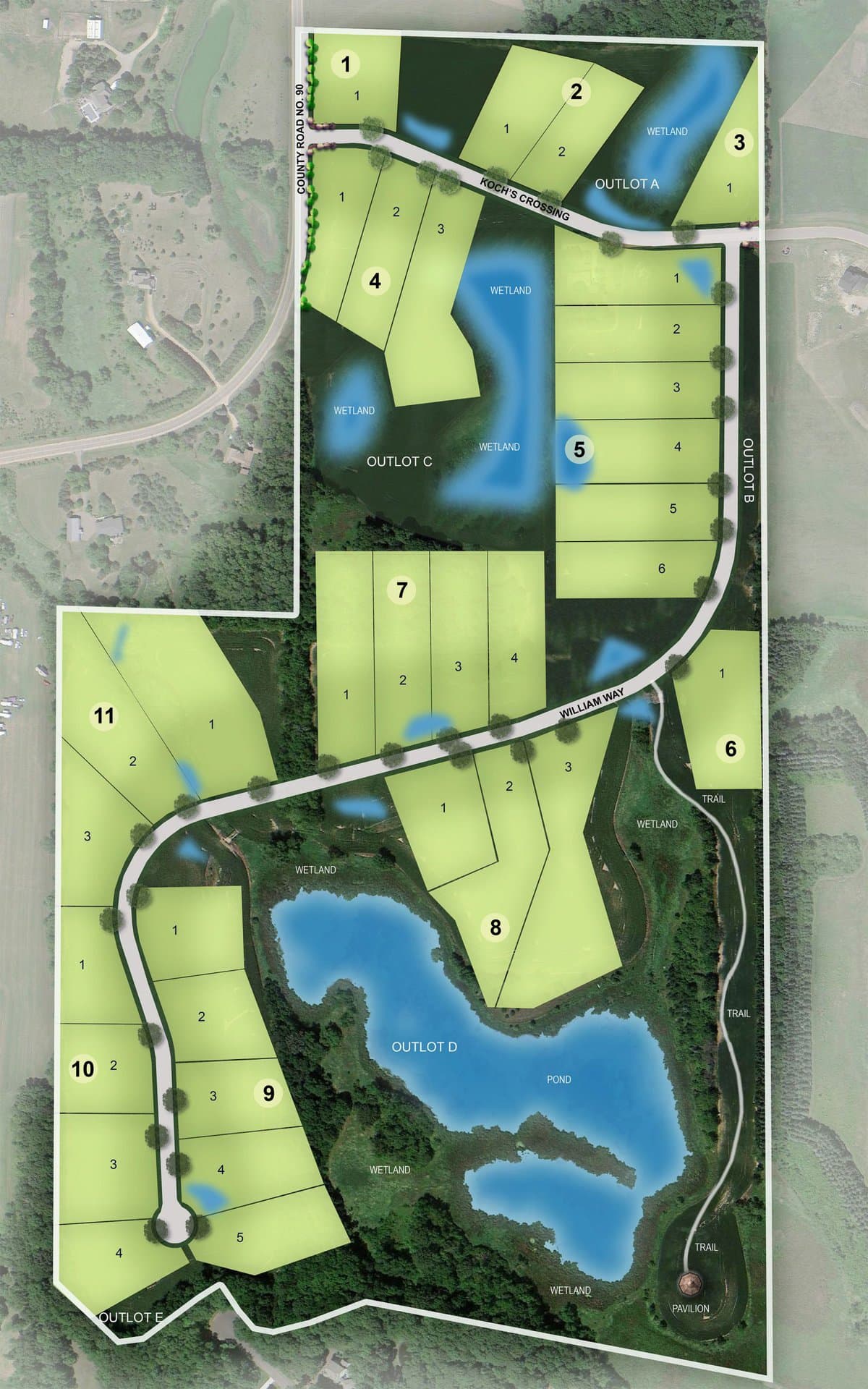 Koch Farm Sanctuary Green Lots With Wetlands 2023