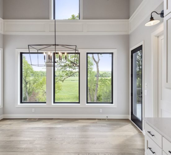 Dinning room with view of beautiful landscaped