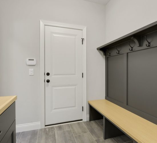 mudroom with bench