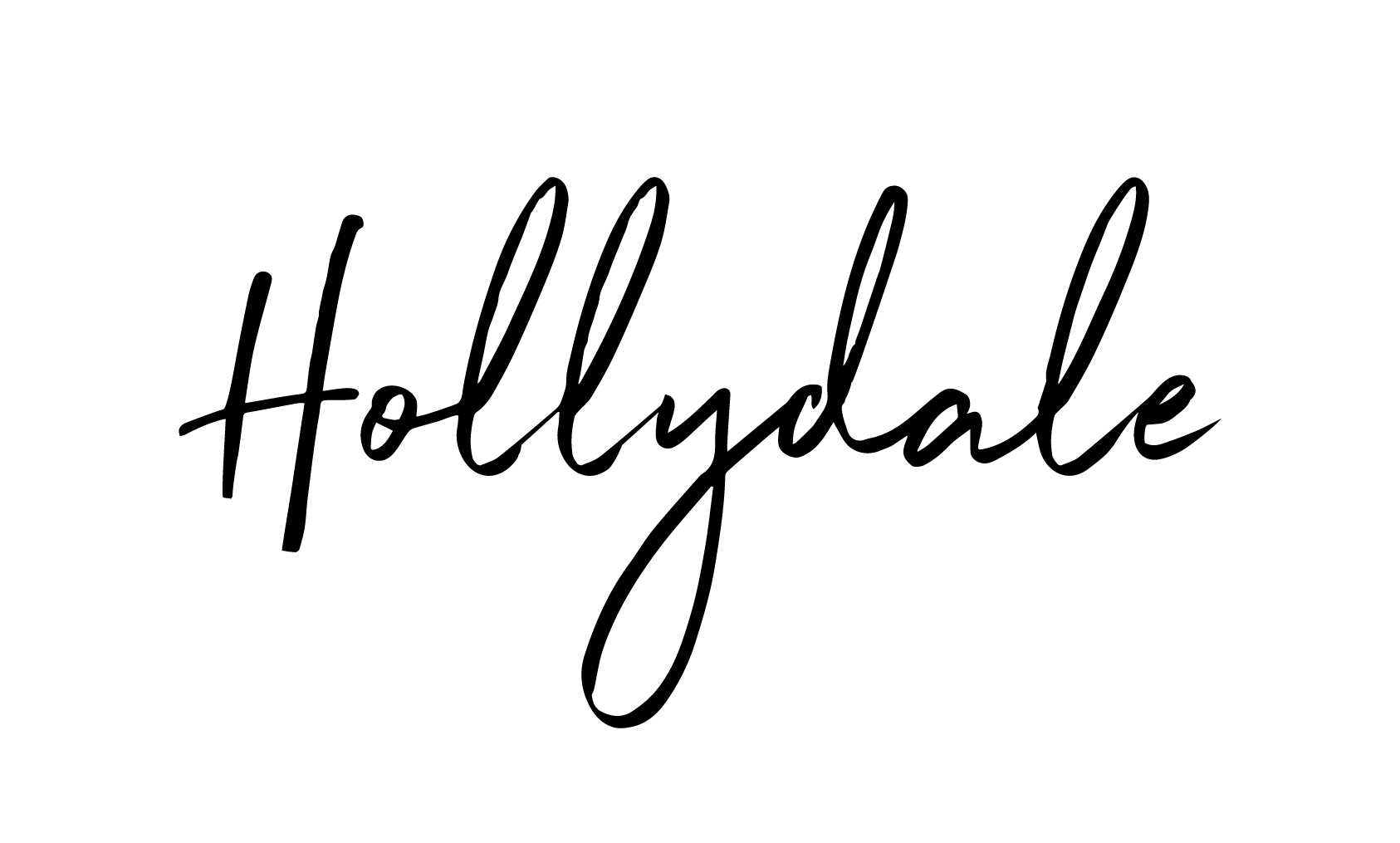 Hollydale Logo Fontonly Gray